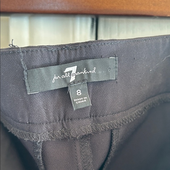 7 For All Mankind Women's Black Dress Pants - Picture 2 of 3